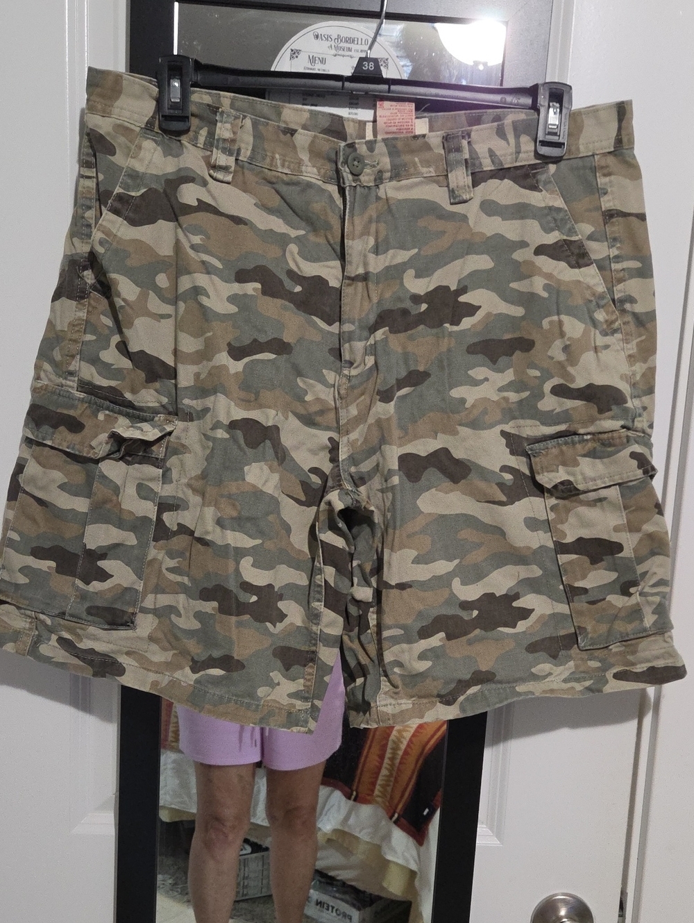 Faded Glory Men's Camouflage Cargo Shorts - Tan, Green, Brown
